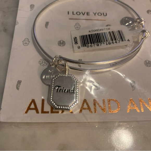 Alex & Ani Friend Bangle Bracelet Because I Love You NWT - Picture 4 of 6